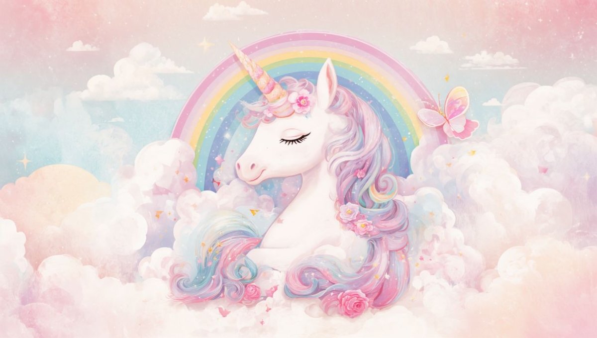 Unicorn Horizon - Unicorn Accent Wall Mural Wallpaper - Recoat