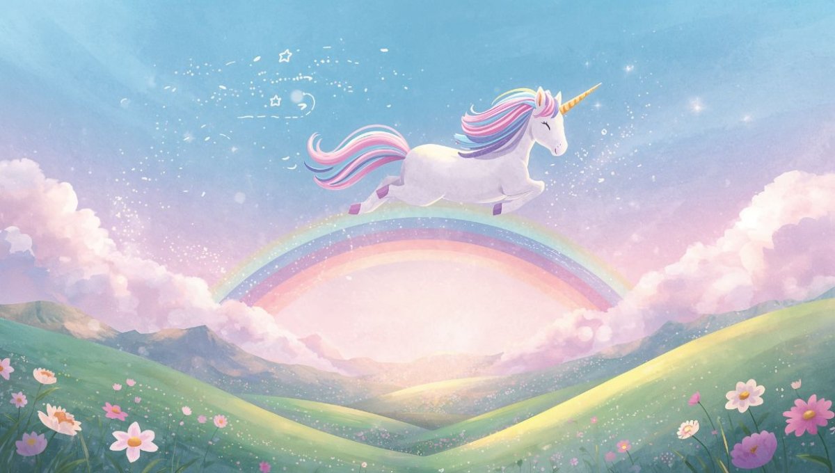 Unicorn Leap - Unicorn Accent Wall Mural Wallpaper - Recoat
