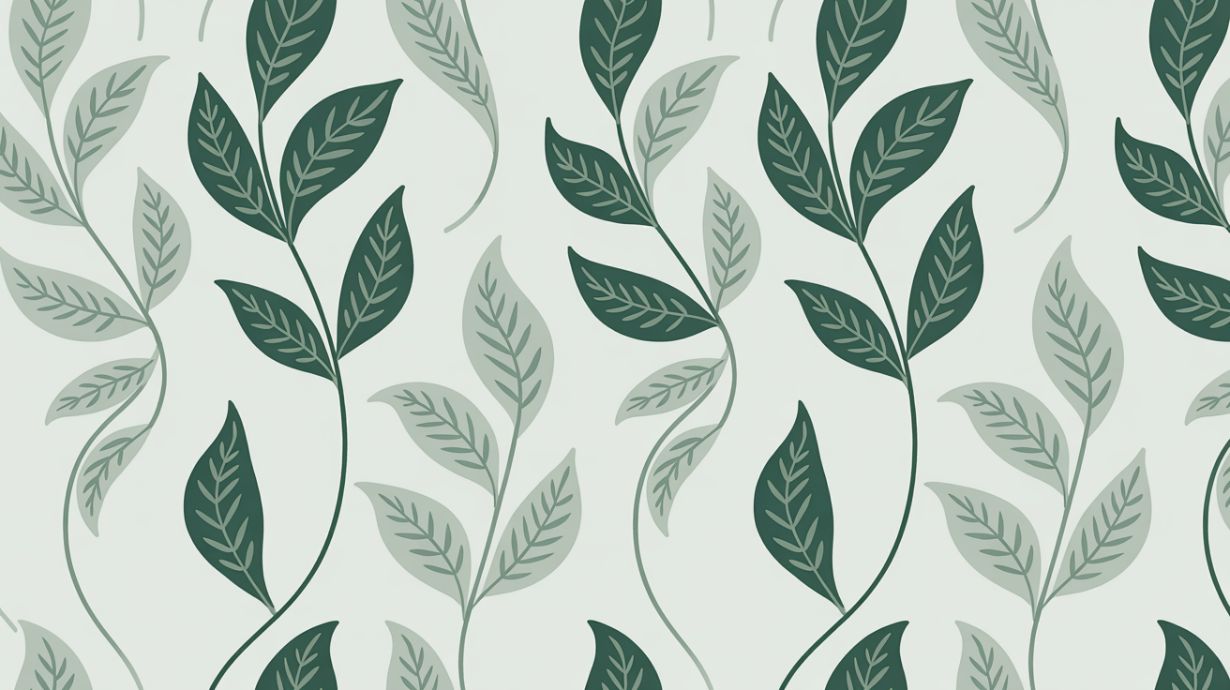 Olive Grove - Neutral Leaf Pattern Accent Wall Mural Wallpaper, peel & stick, custom-sized by Recoat