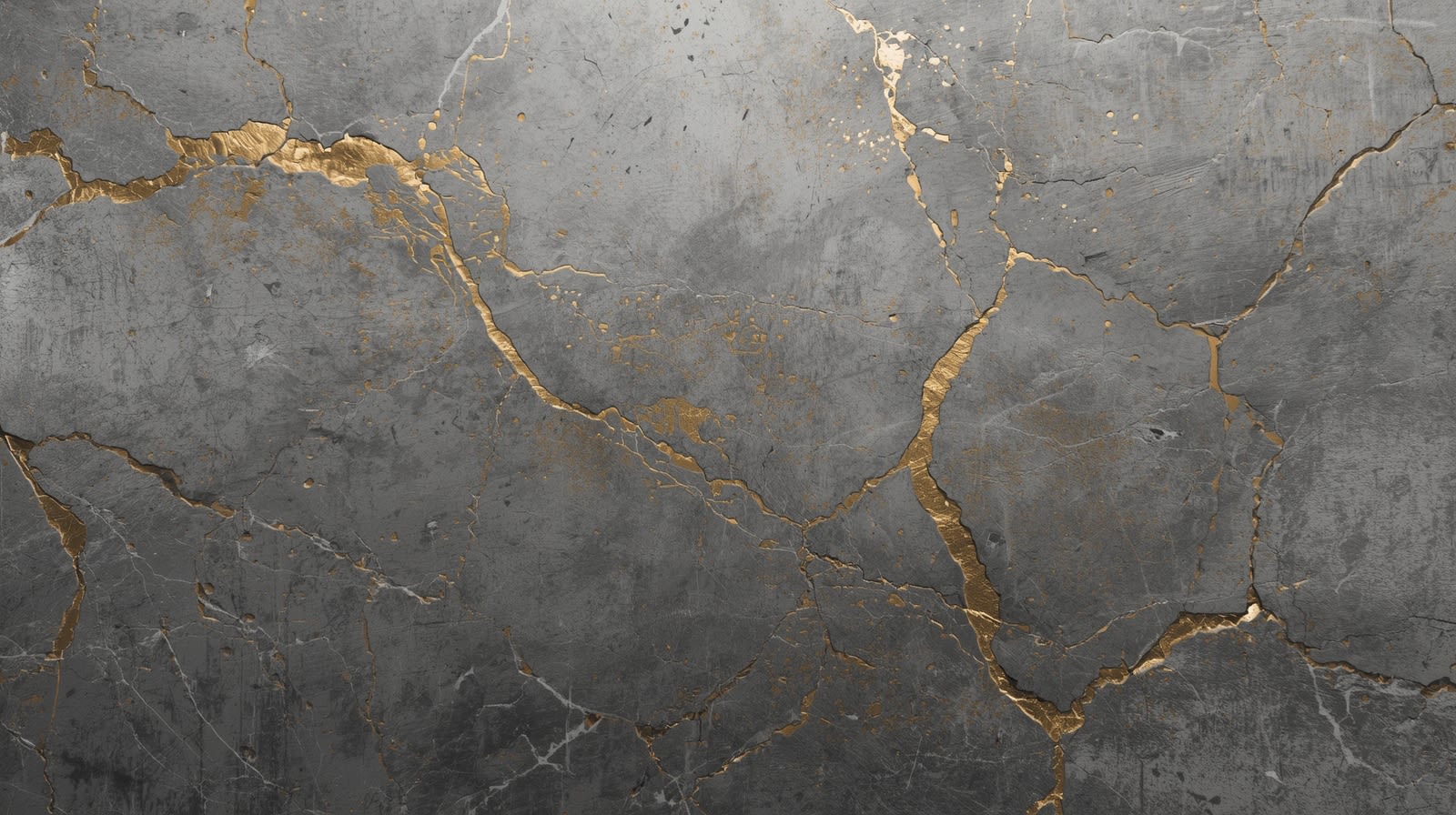 Luxurious refined Charcoal Gray gold veined stone - Wall Mural & Peel and Stick Wallpaper for Abstract Interiors and Premium Home Styling.