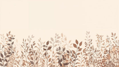 Autumn Silhouette - Neutra Accent Wall Mural Wallpaper - Recoat