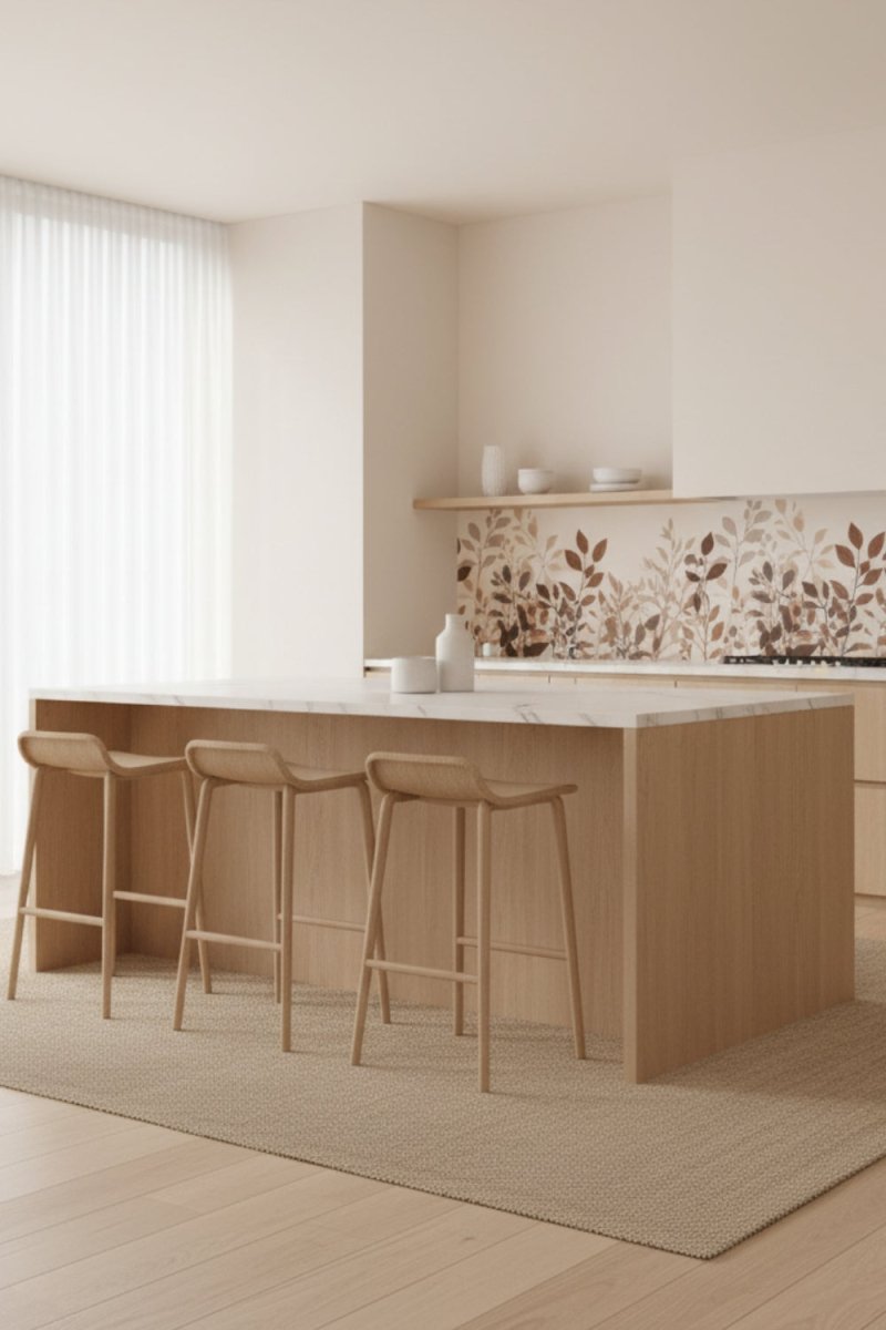 Autumn Silhouette - Neutra Accent Wall Mural Wallpaper - Recoat