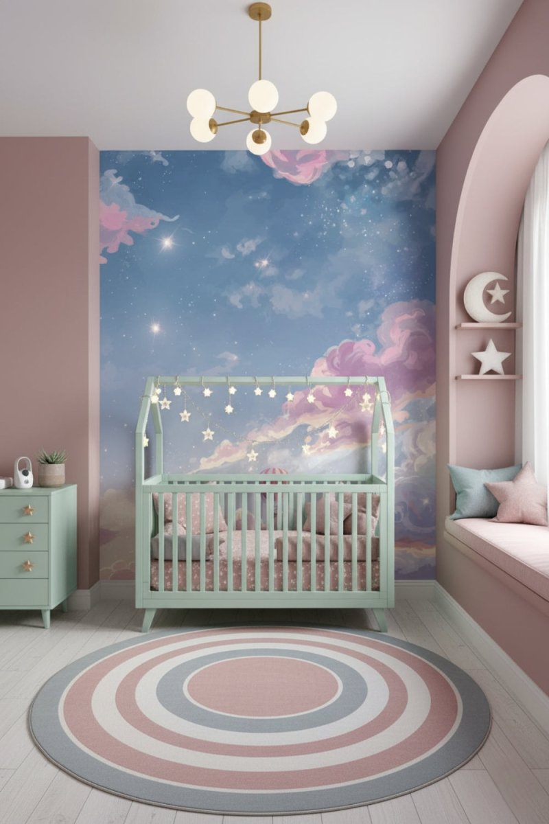 Balloon Dawn - Hot Air Balloon Accent Wall Mural Wallpaper - Recoat