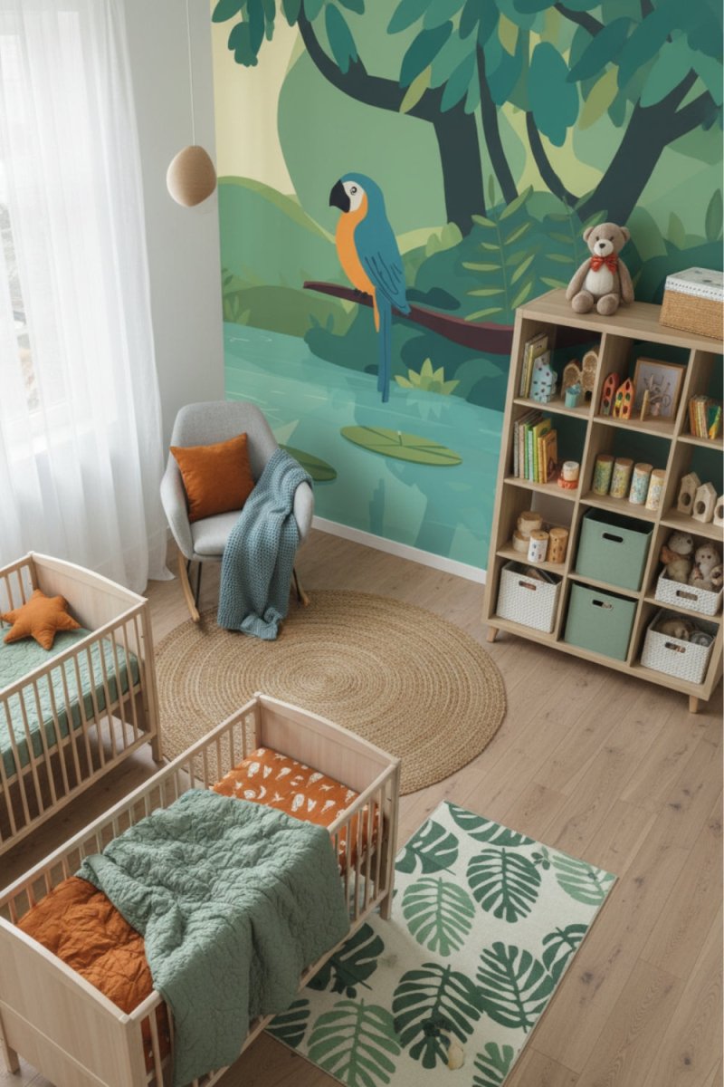 Capybara Chill - Scenic Lake Accent Wall Mural Wallpaper - Recoat