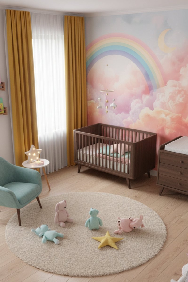 Celestial Dreams - Magical Sky Rainbow Accent Wall Mural Wallpaper - Recoat