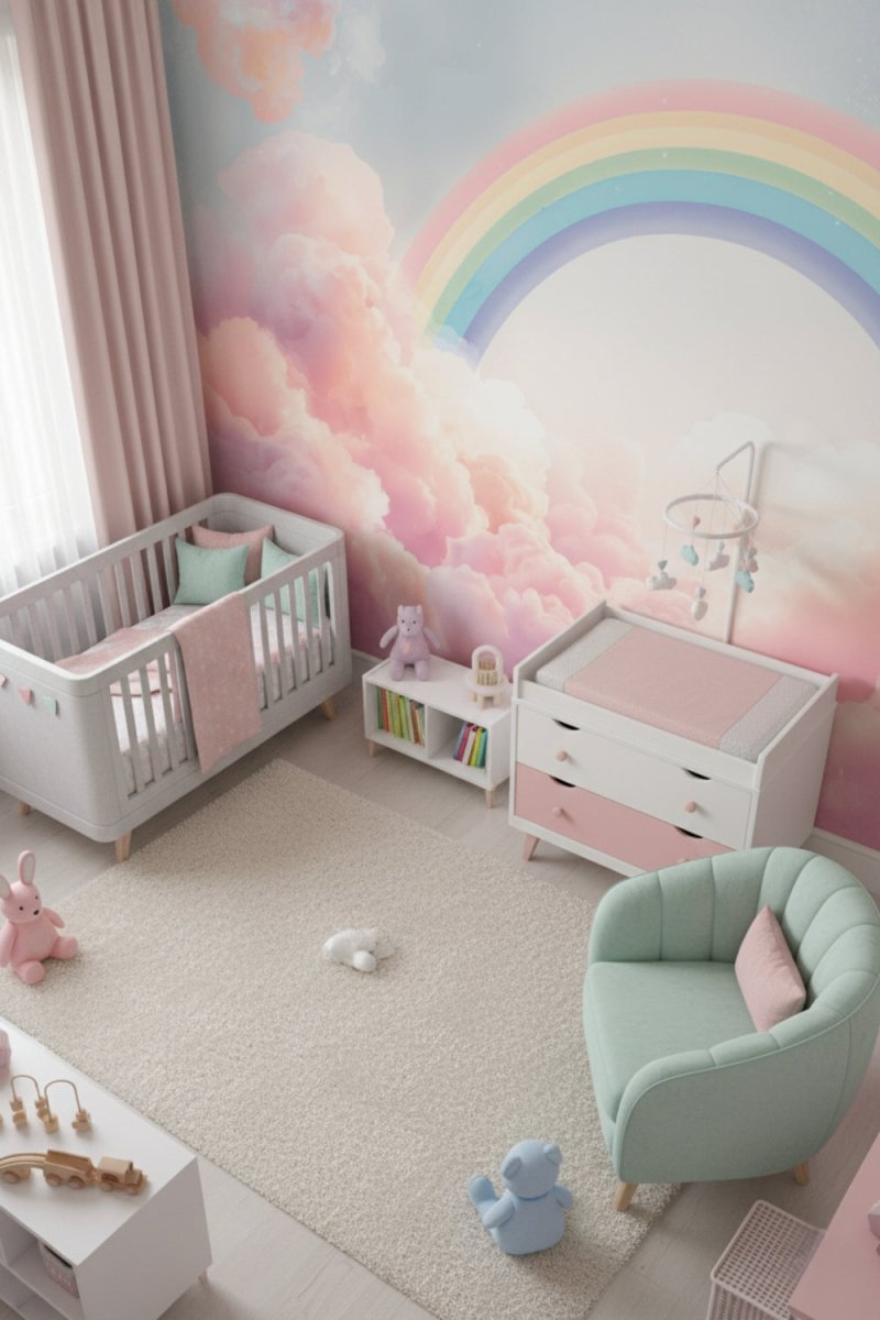 Celestial Dreams - Magical Sky Rainbow Accent Wall Mural Wallpaper - Recoat