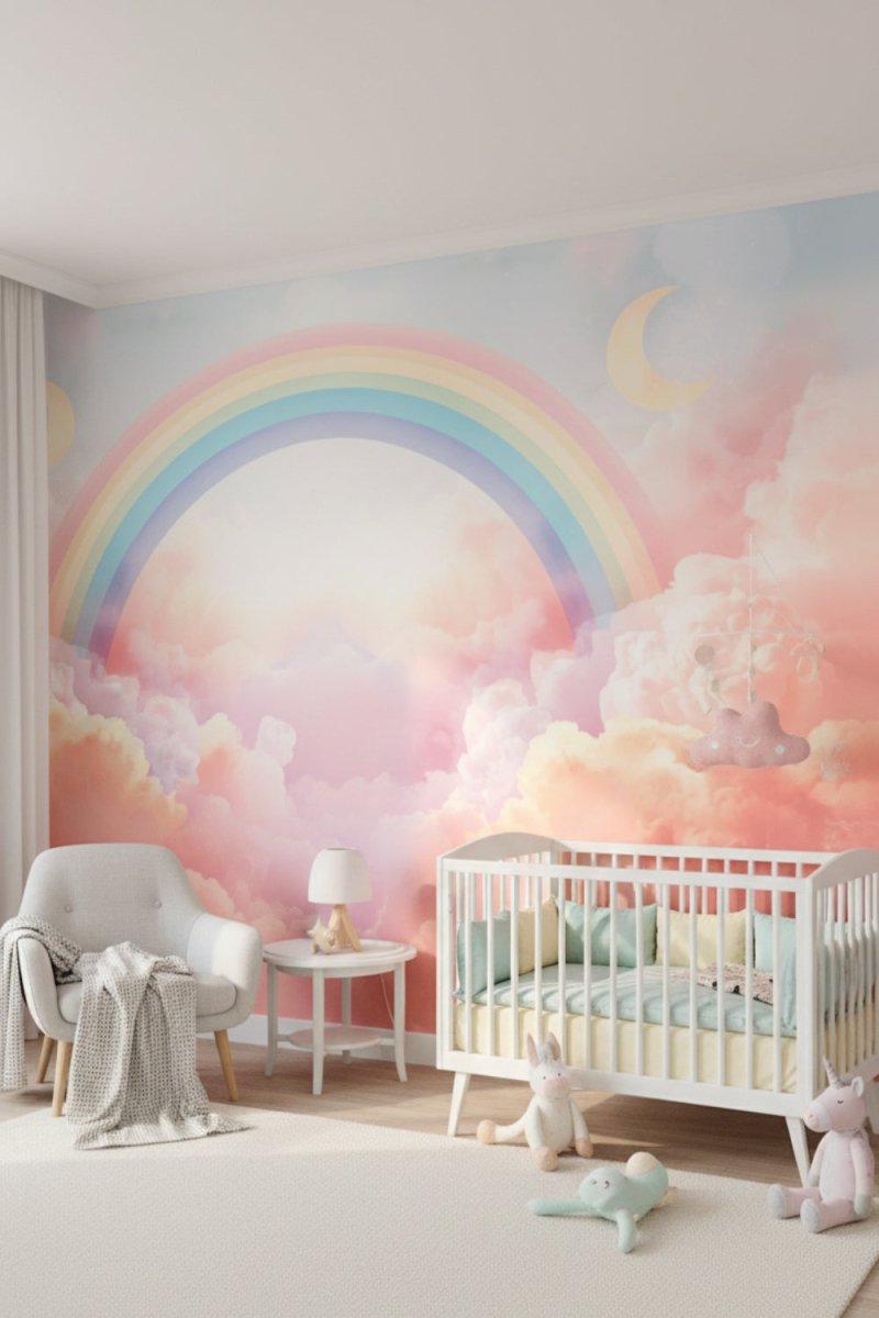 Celestial Dreams - Magical Sky Rainbow Accent Wall Mural Wallpaper - Recoat