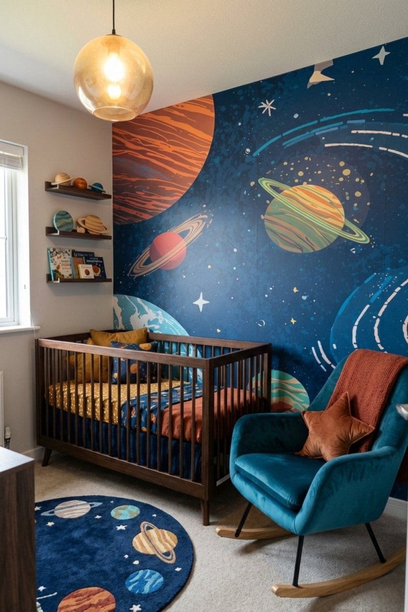 Cosmic Journey - Planet & Stars Accent Wall Mural Wallpaper - Recoat