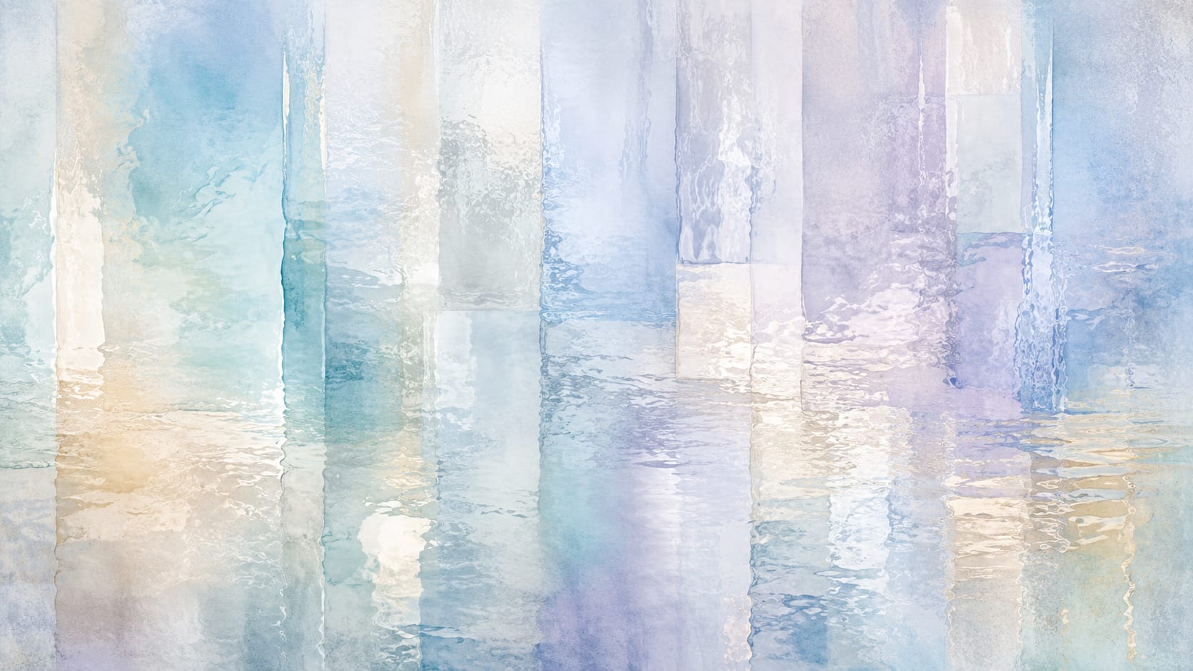 Airy refined Light Blue abstract verticals featuring translucent bands - Wall Mural & Peel and Stick Wallpaper for Watercolor Interiors and Premium Home Styling