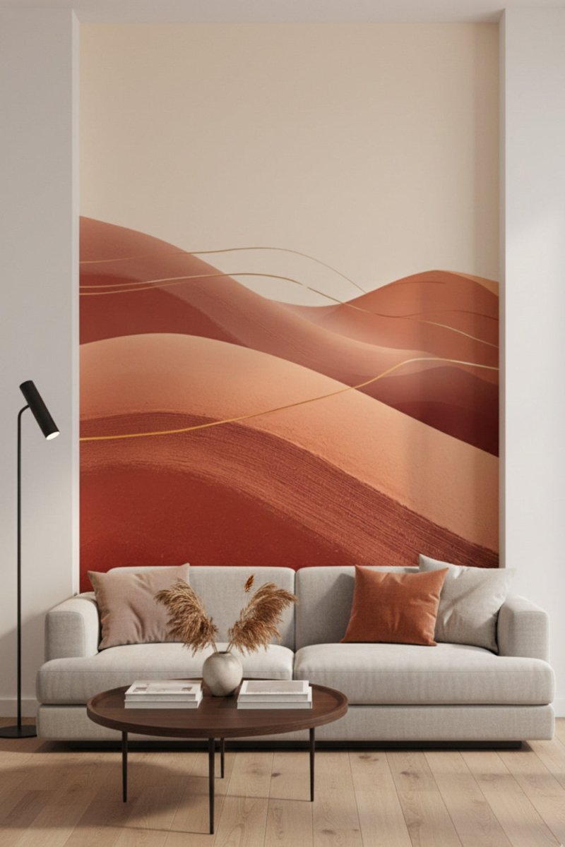 Desert Horizon - Artistic Landscape Accent Wall Mural Wallpaper - Recoat