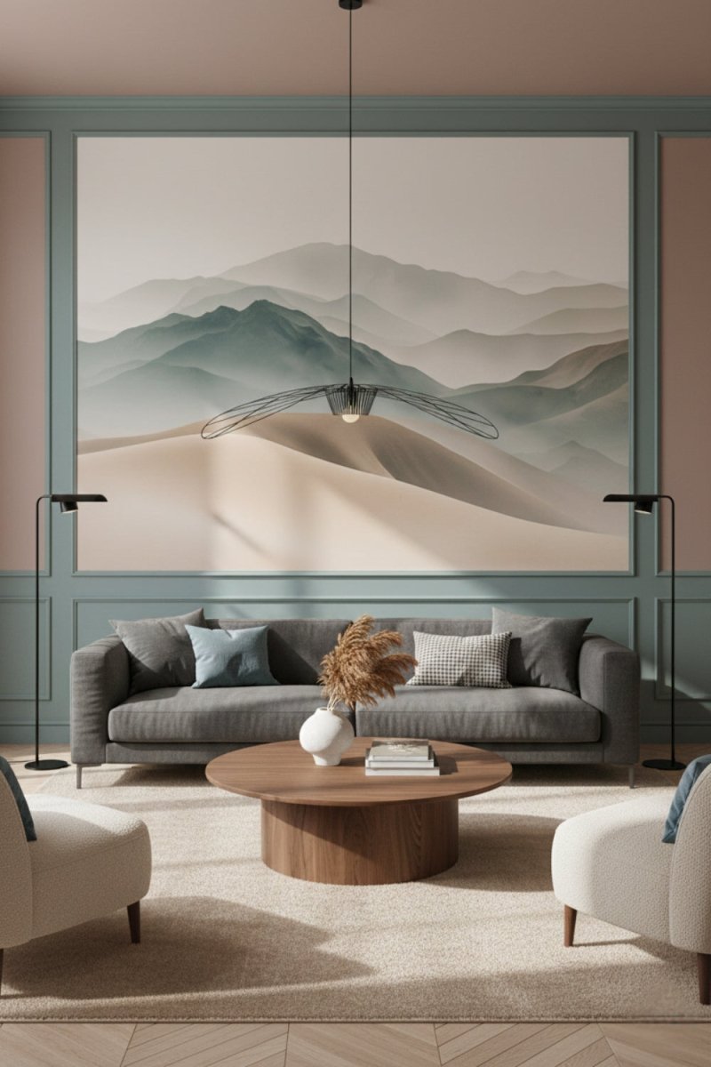 Desert Mirage - Minimalist Desert Accent Wall Mural Wallpaper - Recoat