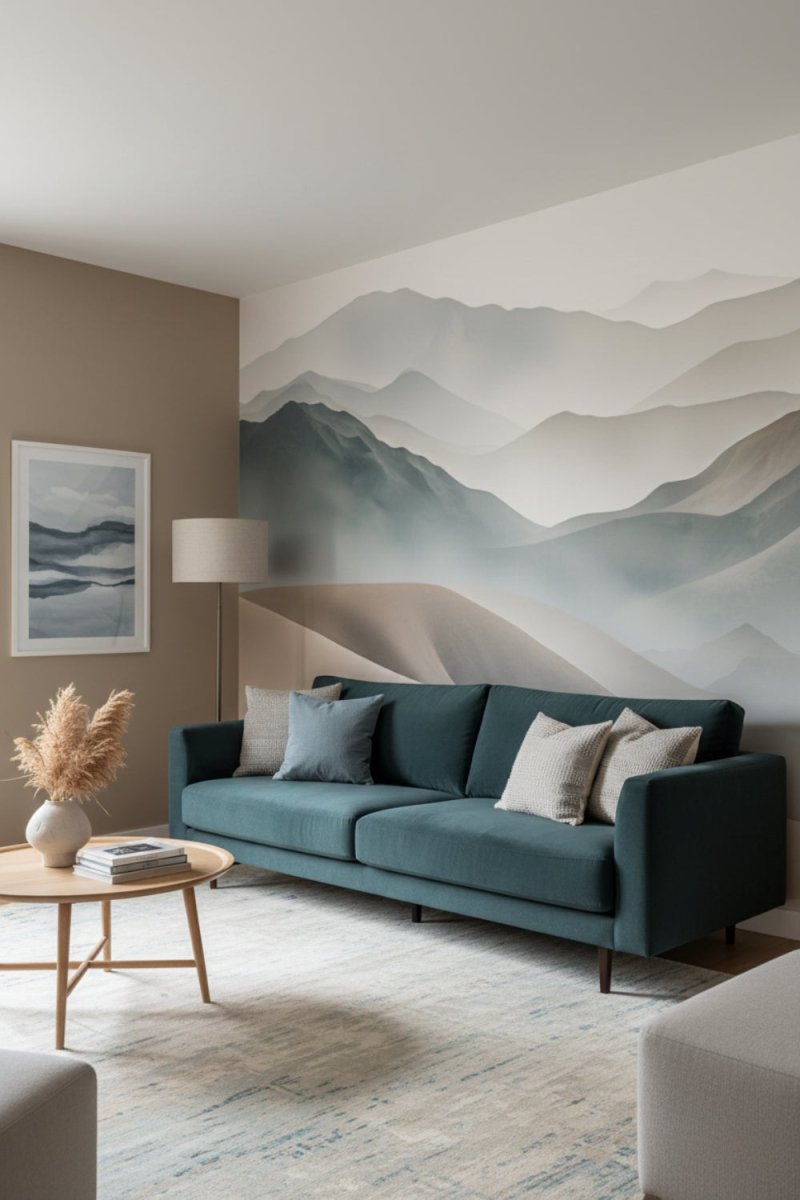 Desert Serenity - Minimalist Desert Accent Wall Mural Wallpaper - Recoat