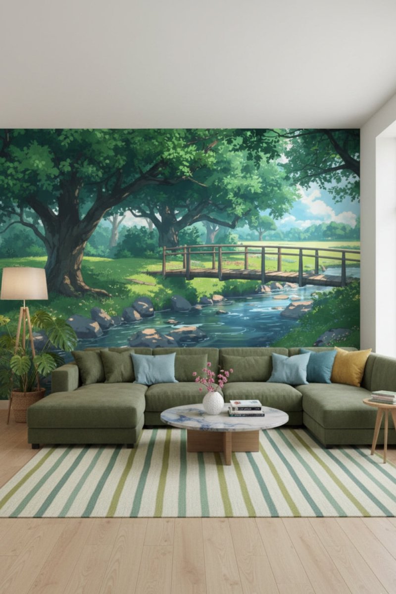 Enchanted Forest - Dreamy Landscape Accent Wall Mural Wallpaper - Recoat