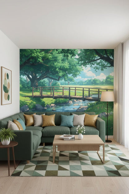 Enchanted Forest - Dreamy Landscape Accent Wall Mural Wallpaper - Recoat