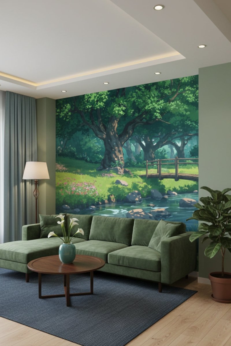 Enchanted Forest - Dreamy Landscape Accent Wall Mural Wallpaper - Recoat