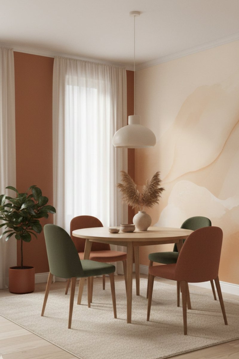 Golden Shore - Modern Abstract Accent Wall Mural Wallpaper - Recoat