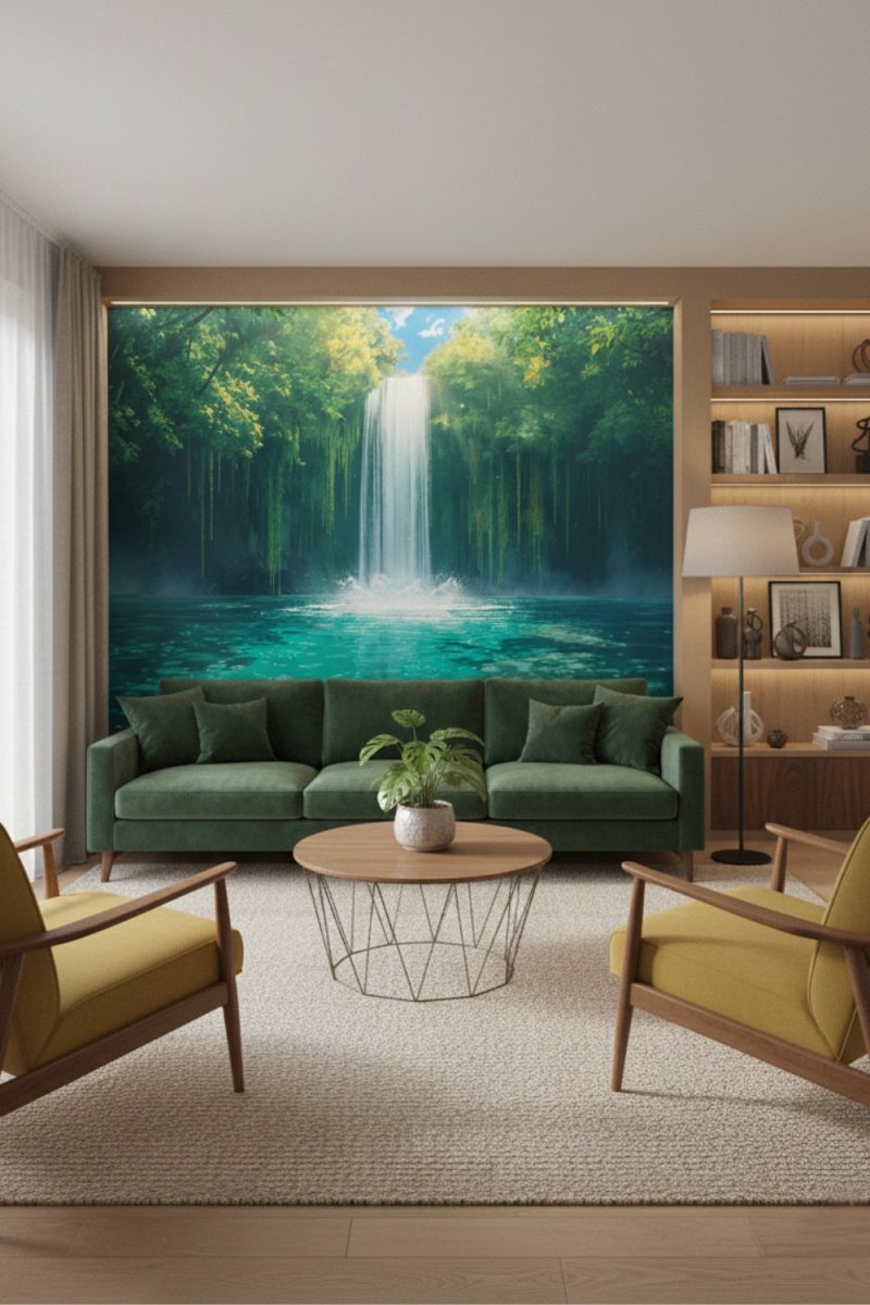 Hidden Falls - Secret Garden Accent Wall Mural Wallpaper - Recoat