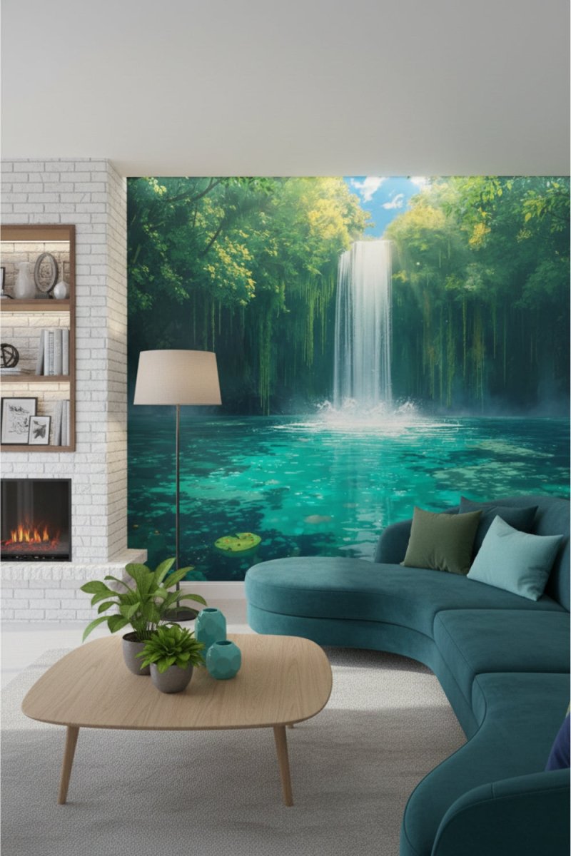 Hidden Falls - Secret Garden Accent Wall Mural Wallpaper - Recoat