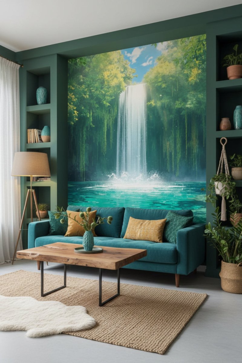 Hidden Falls - Secret Garden Accent Wall Mural Wallpaper - Recoat