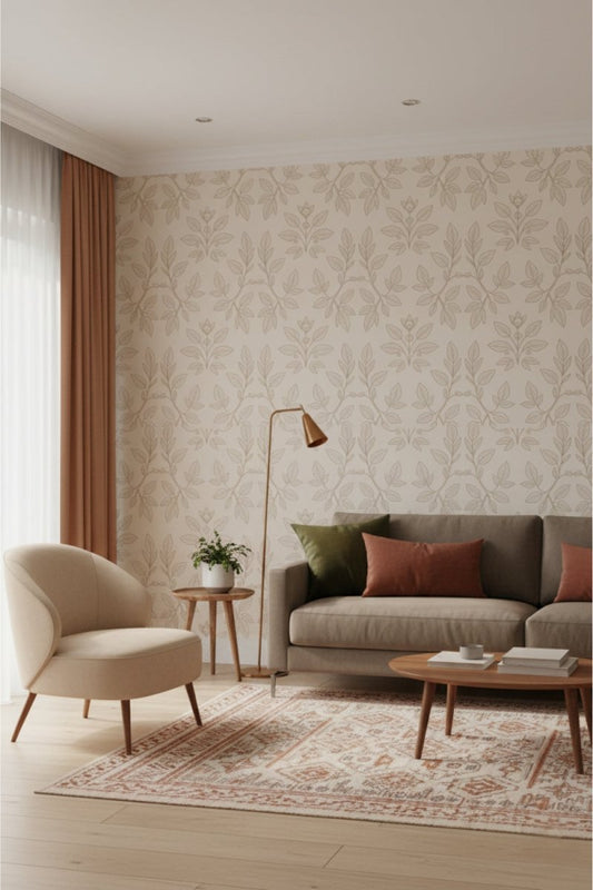 Lace Vines - Ornate Pattern Accent Wall Mural Wallpaper - Recoat