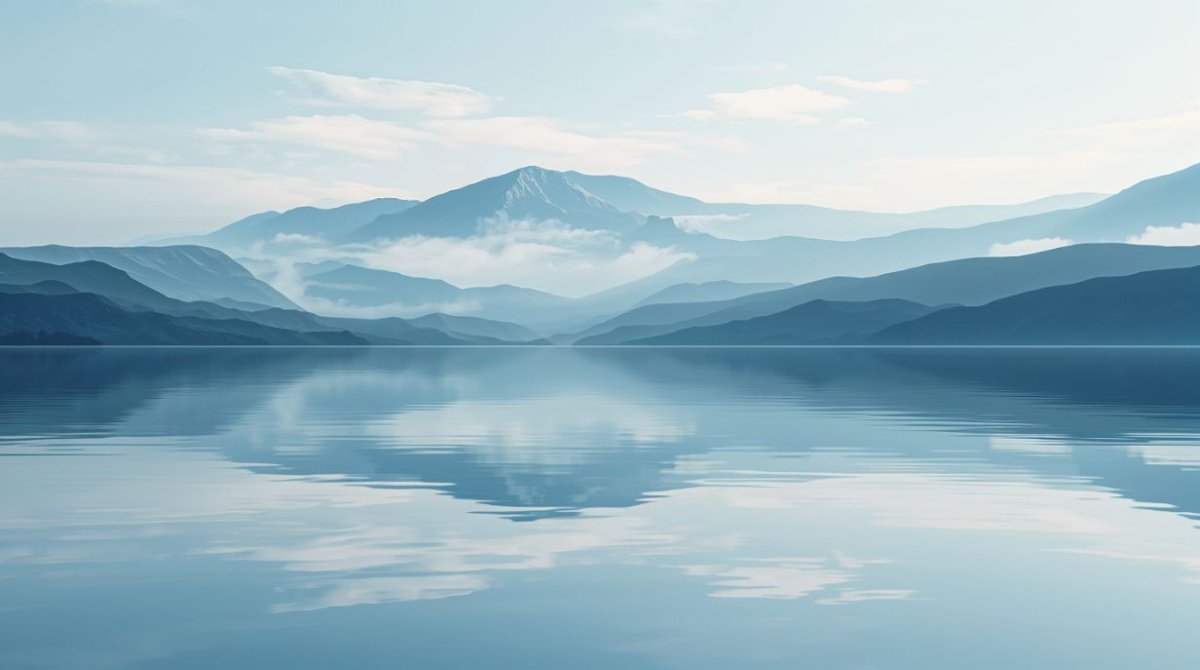 Lake View - Dreamy Landscape Accent Wall Mural Wallpaper - Recoat