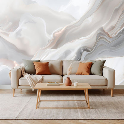 Marble Taupe - Abstract Pattern Accent Wall Mural Wallpaper - Recoat