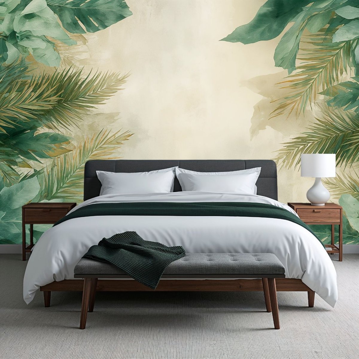 Palm Haven - Jungle Landscape Accent Wall Mural Wallpaper - Recoat