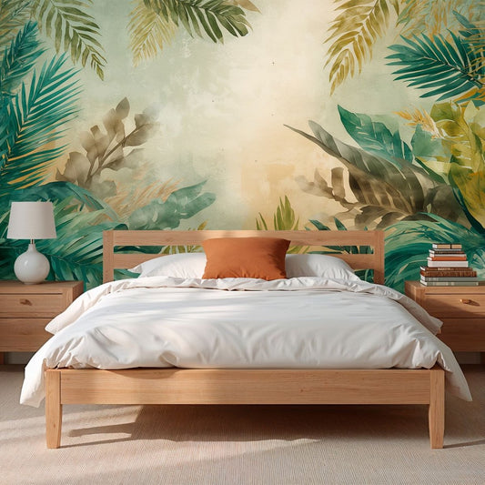 Rainforest - Moody Botanical Accent Wall Mural Wallpaper - Recoat