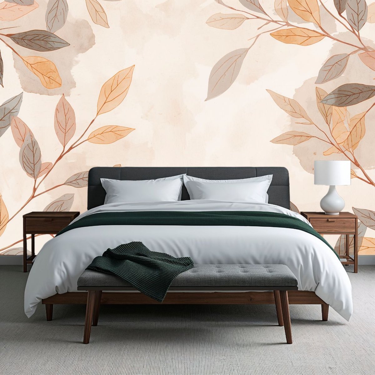 Terracotta Garden - Botanical Wall Decor Mural Wallpaper - Recoat