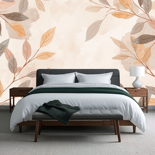 Terracotta Garden - Botanical Wall Decor Mural Wallpaper - Recoat