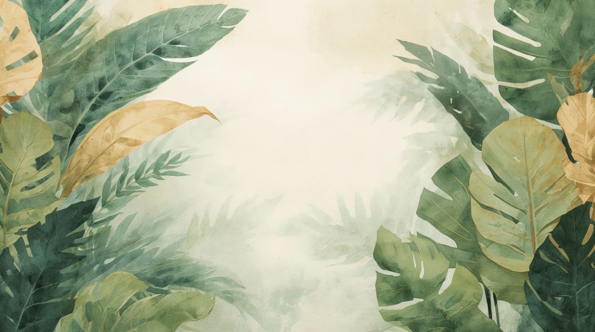 Tropical Veil - Jungle Landscape Accent Wall Mural Wallpaper - Recoat