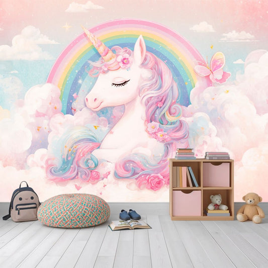 Unicorn Horizon - Unicorn Accent Wall Mural Wallpaper - Recoat
