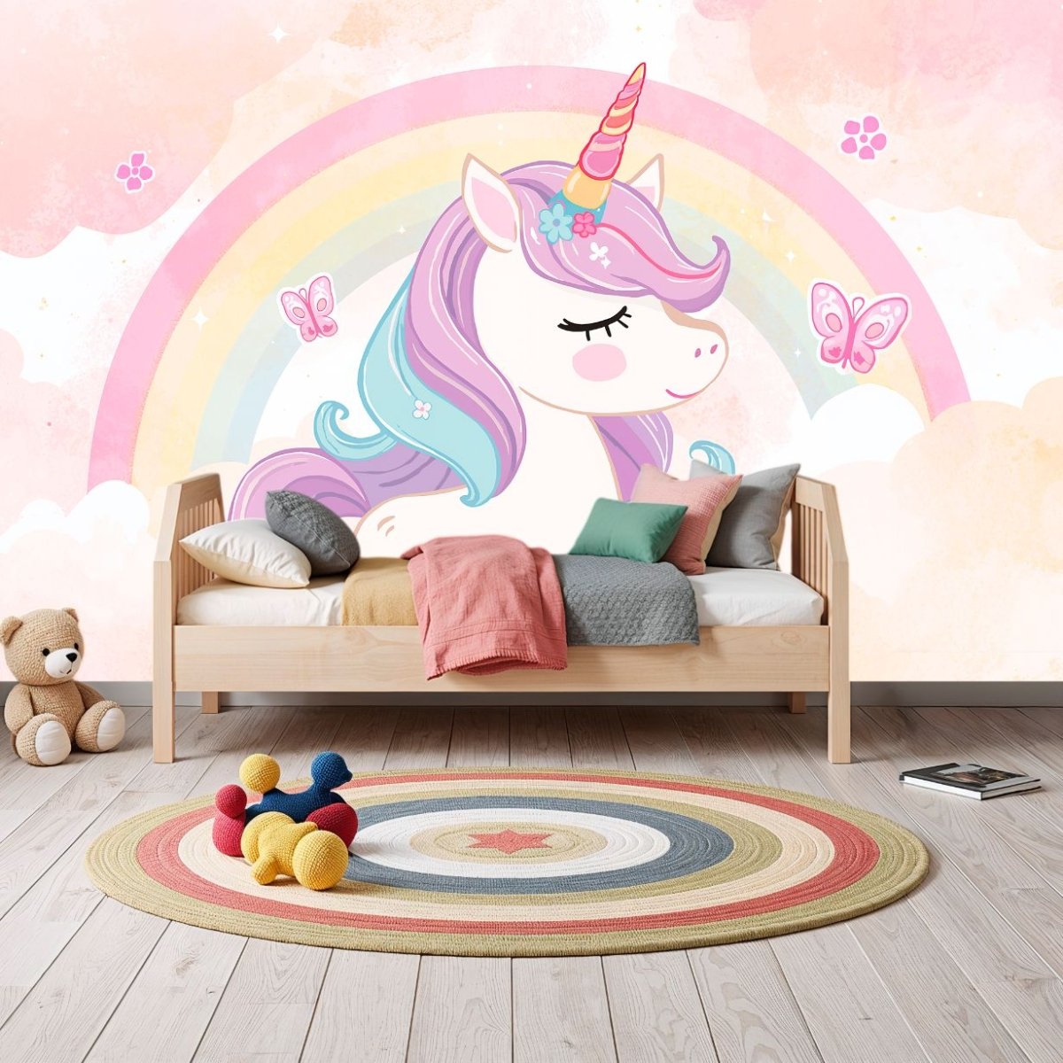 Unicorn Skies - Unicorn Accent Wall Mural Wallpaper - Recoat