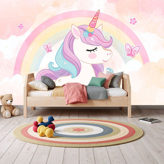 Unicorn Skies - Unicorn Accent Wall Mural Wallpaper - Recoat
