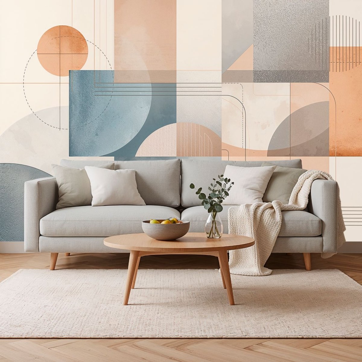 Urban Lines - Geometric Abstract Accent Wall Mural Wallpaper - Recoat