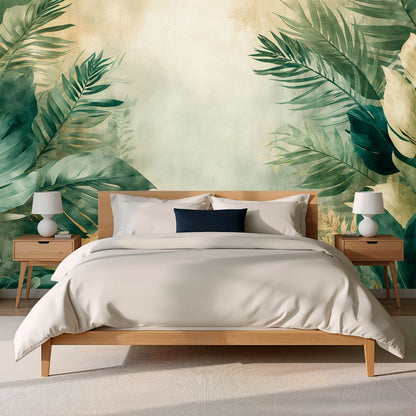 Verdant Canopy - Jungle Landscape Accent Wall Mural Wallpaper - Recoat