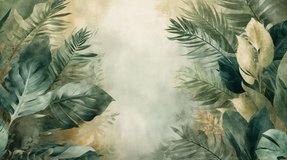 Verdant Canopy - Jungle Landscape Accent Wall Mural Wallpaper - Recoat